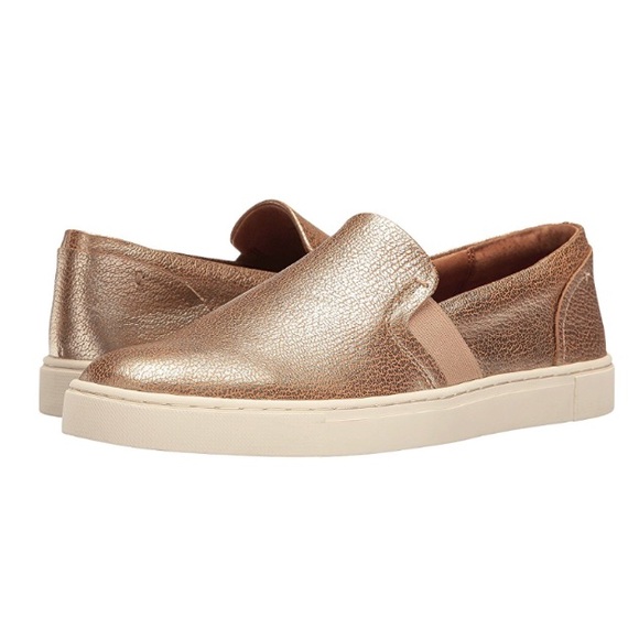frye gold sneakers